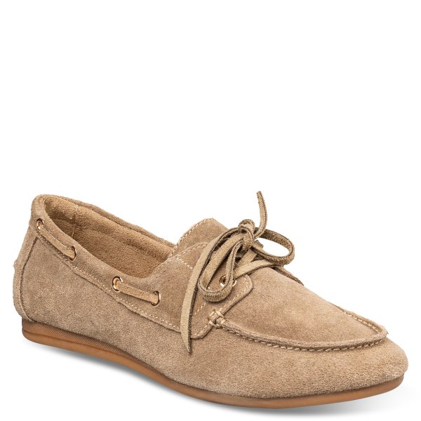 SUEDE BOAT LOAFERS