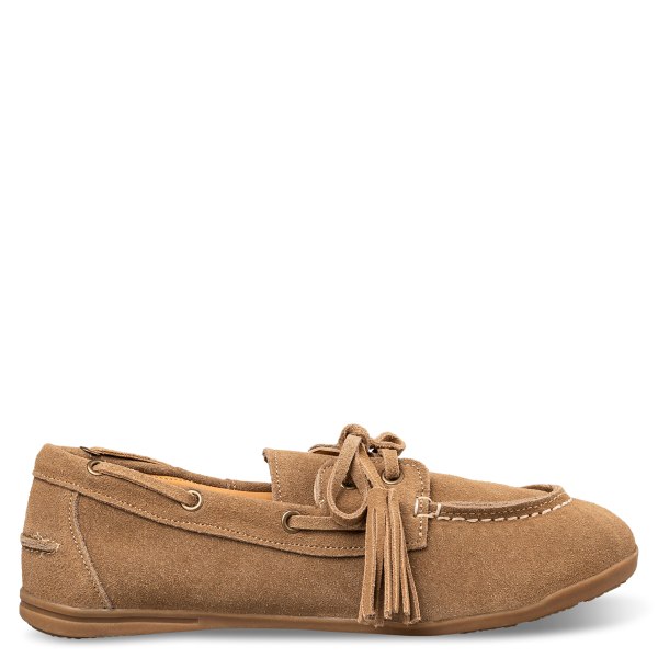 SUEDE BOAT LOAFERS