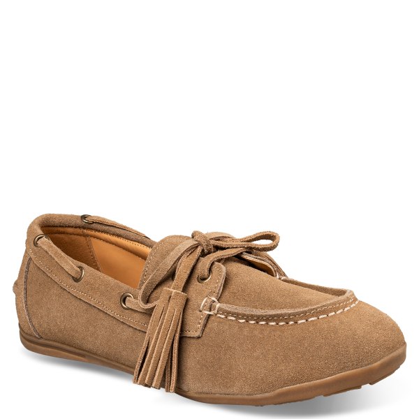 SUEDE BOAT LOAFERS
