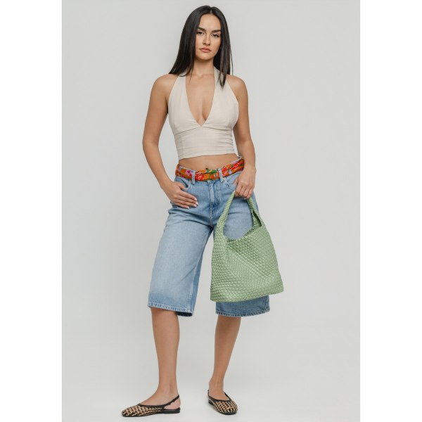 BRAIDED HOBO SHOULDER BAG