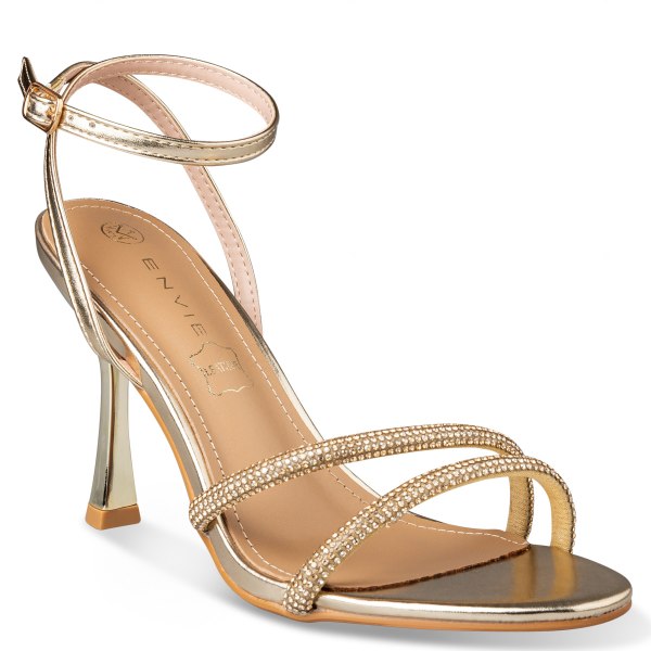 FLARED HEEL SANDALS