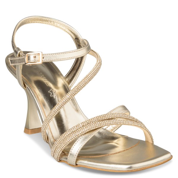 FLARED HEEL SANDALS