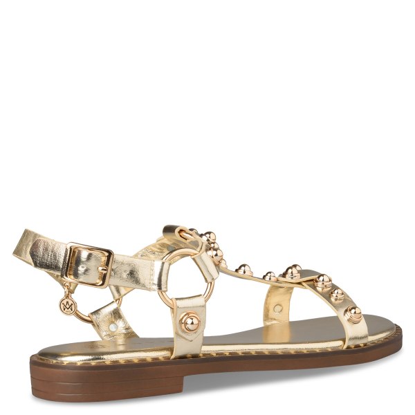 STUDDED FLAT SANDALS