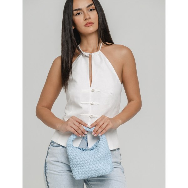 BRAIDED MINI HOBO BAG