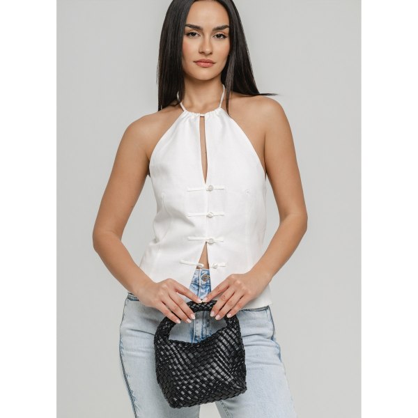 BRAIDED MINI HOBO BAG