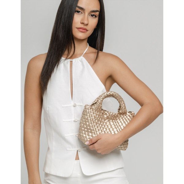 BRAIDED MINI HOBO BAG