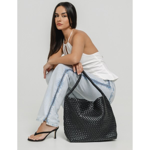 BRAIDED HOBO SHOULDER BAG