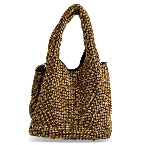 CRYSTAL MESH POUCH
