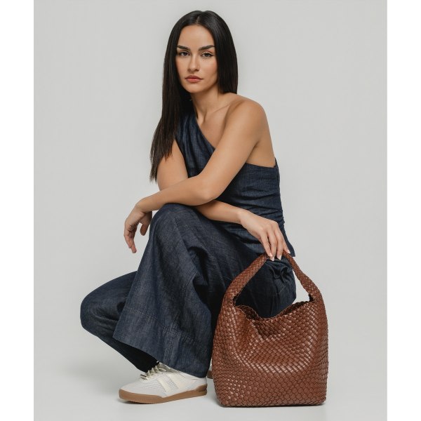BRAIDED HOBO SHOULDER BAG