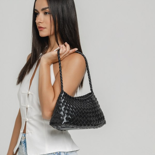 BRAIDED SHOULDER BAG