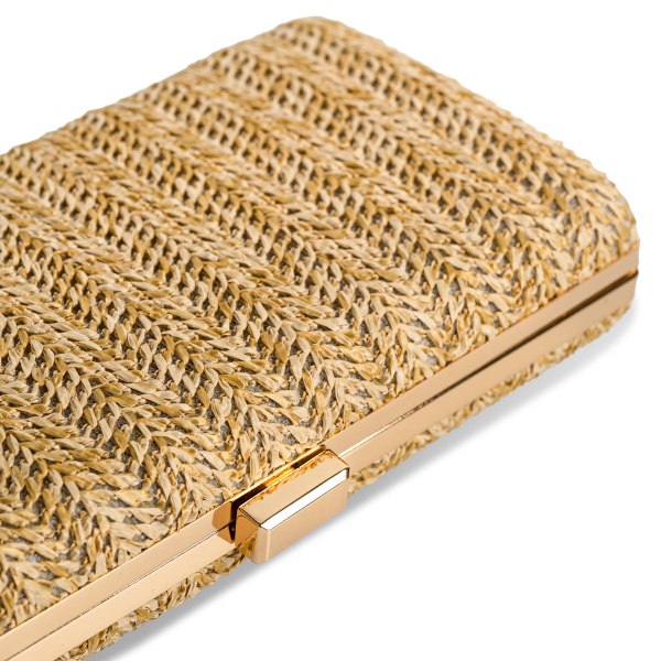  RAFFIA CLUTCH BAG - 4