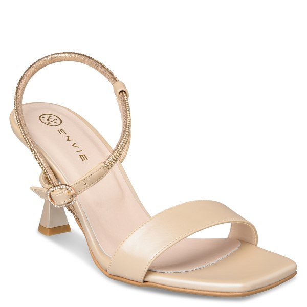 FLARED HEEL SANDALS