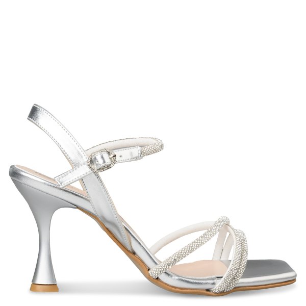 FLARED HEEL SANDALS