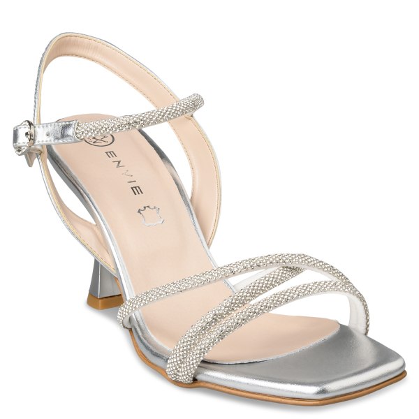 FLARED HEEL SANDALS