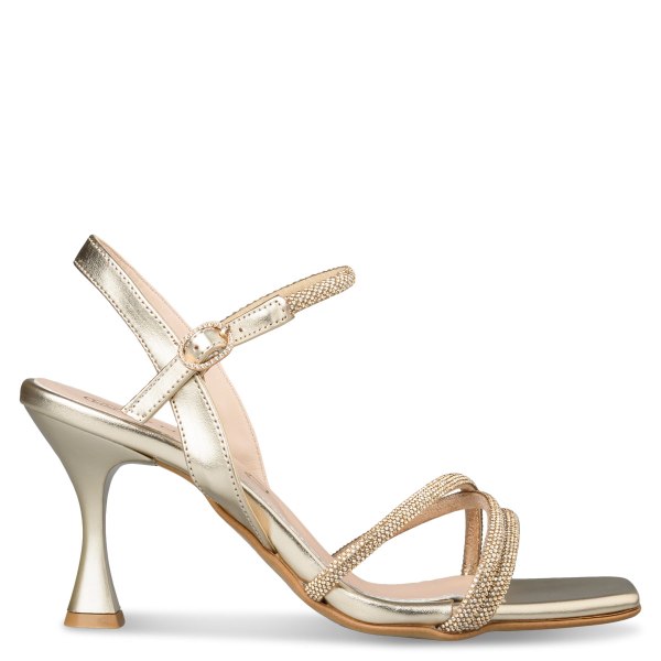 FLARED HEEL SANDALS