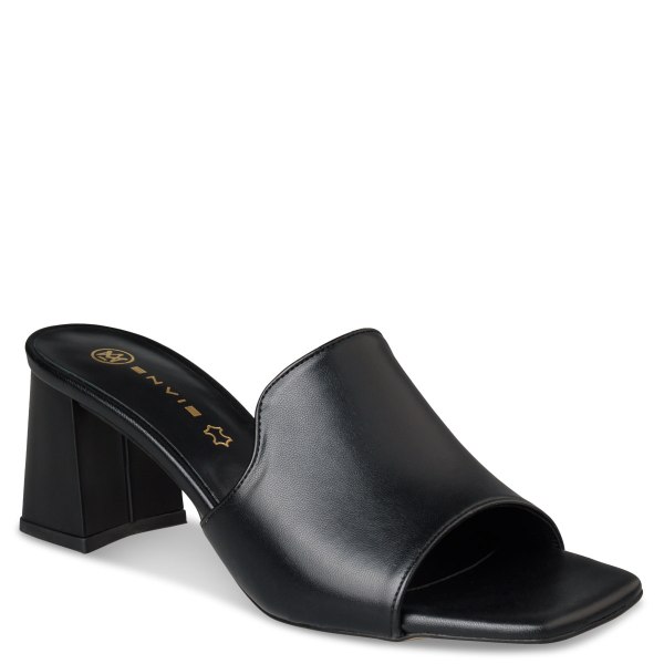 BLOCK HEEL MULES