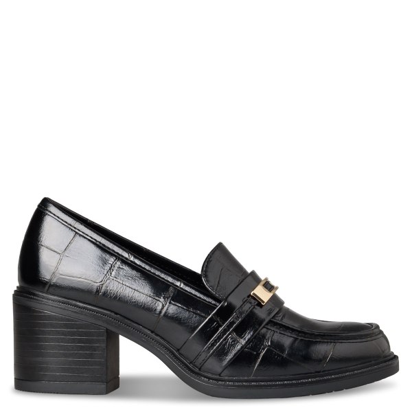 MID-HEELED LOAFERS