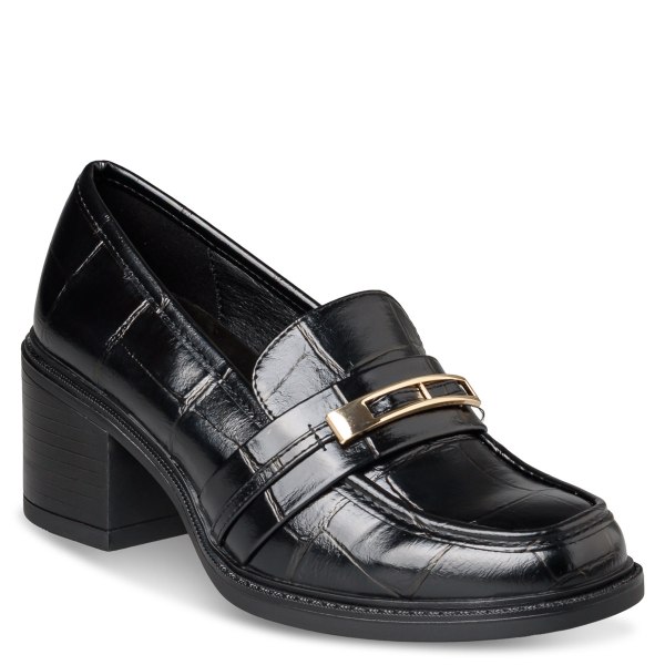 MID-HEELED LOAFERS