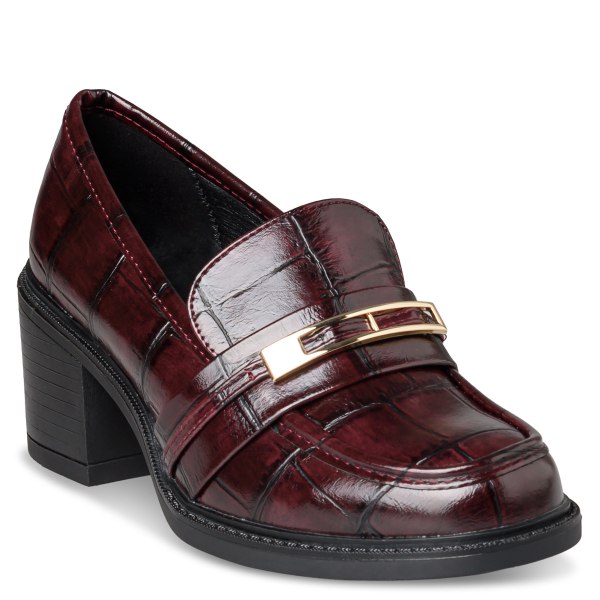 MID-HEELED LOAFERS