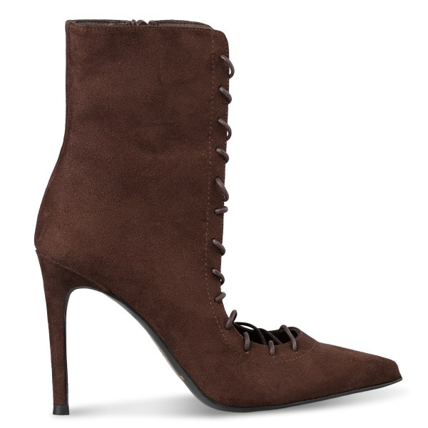 LACE-UP STILETTO BOOTIES