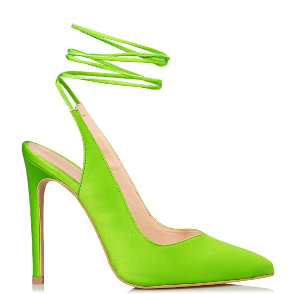  LACE UP STILETTO PUMPS 2025