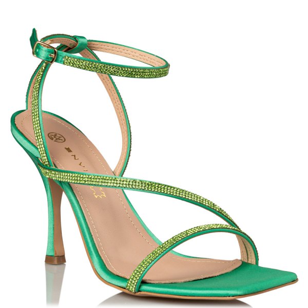 CRYSTAL EMBELLISHED SANDALS