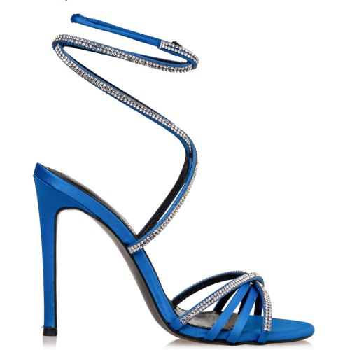  SATIN LACE UP SANDALS 2025