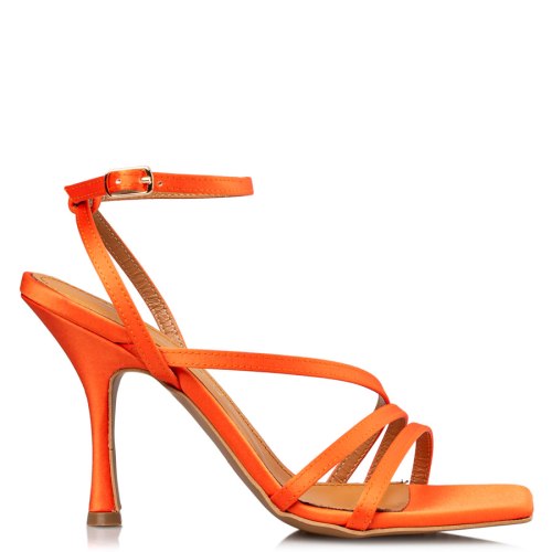  WRAPAROUND SATIN SANDALS 2025