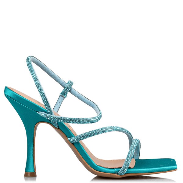 CRYSTAL EMBELLISHED SANDALS