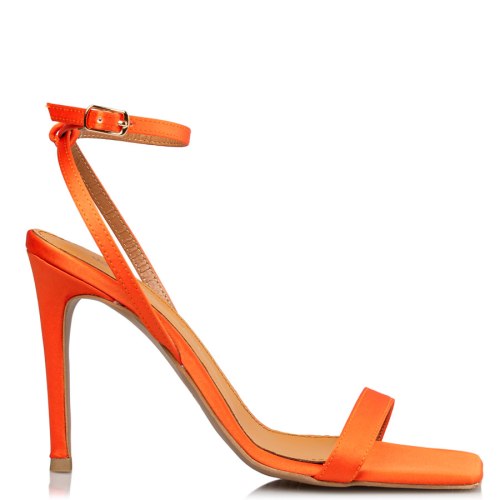  WRAPAROUND SATIN SANDALS 2025