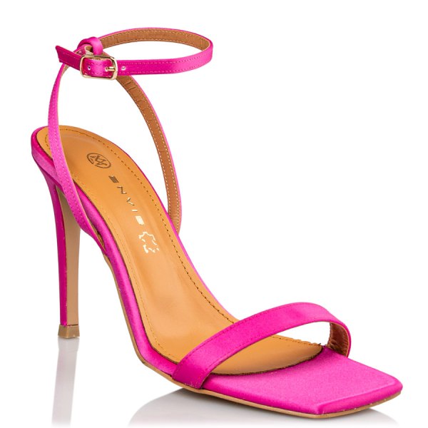 WRAPAROUND SATIN SANDALS