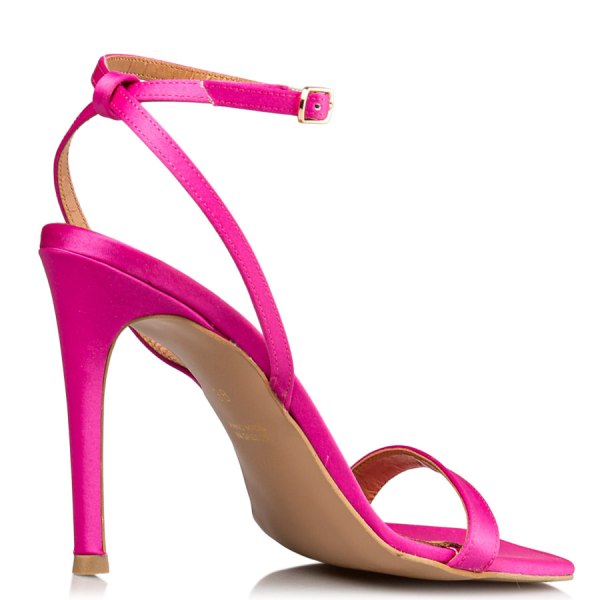 WRAPAROUND SATIN SANDALS