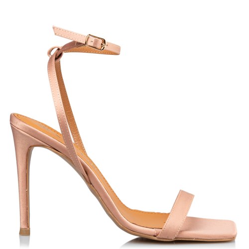  WRAPAROUND SATIN SANDALS 2025