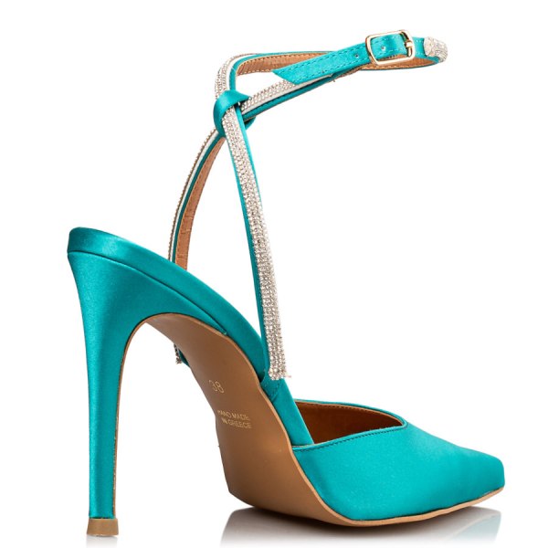 SATIN STILETTO PUMPS