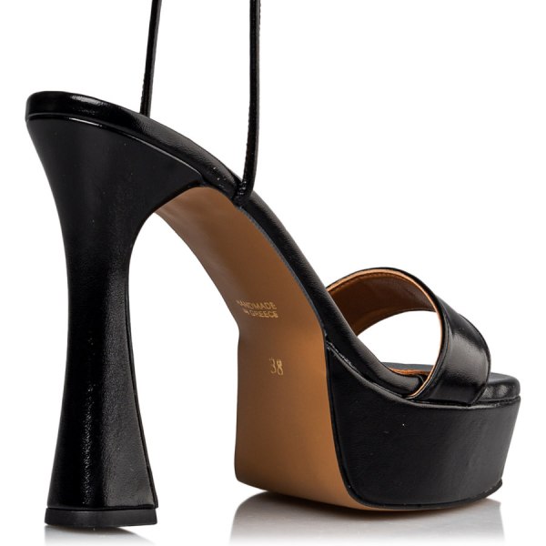 LACE UP PLATFORM SANDALS