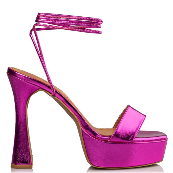  LACE UP PLATFORM SANDALS 2025
