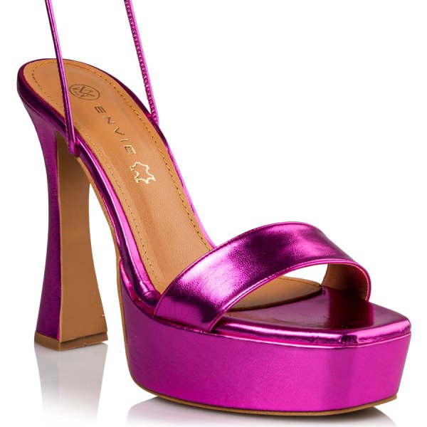 LACE UP PLATFORM SANDALS