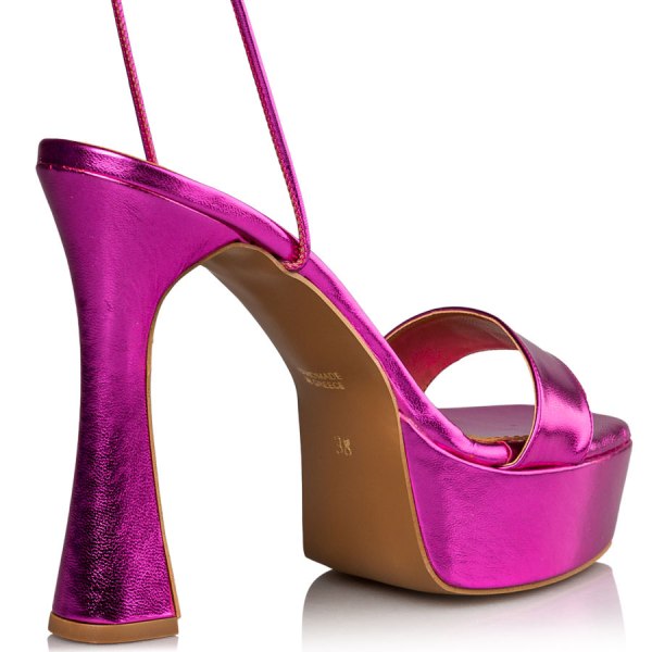 LACE UP PLATFORM SANDALS