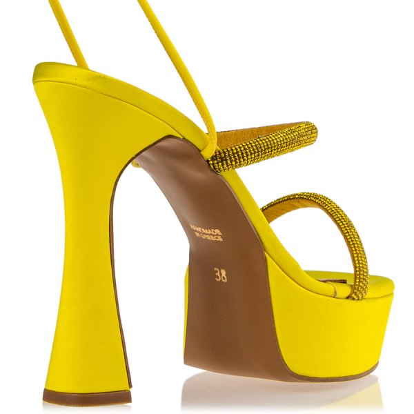 LACE UP PLATFORM SANDALS