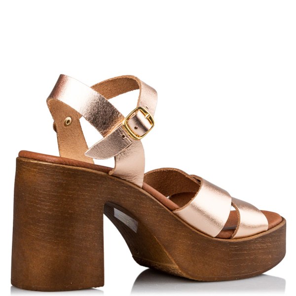 PLATFORM MID HEEL SANDALS φωτογραφία