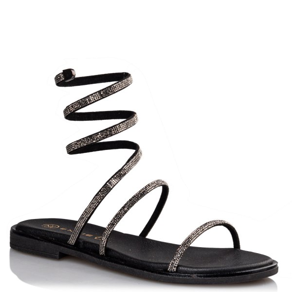 WRAPAROUND CRYSTAL SANDALS 2025