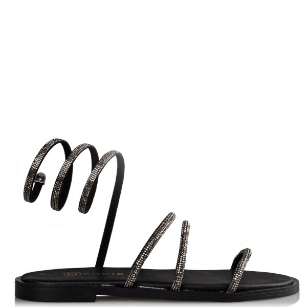  WRAPAROUND CRYSTAL SANDALS 2025