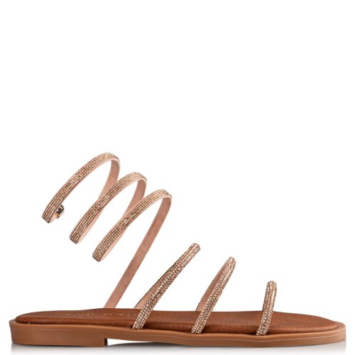  WRAPAROUND CRYSTAL SANDALS 2025
